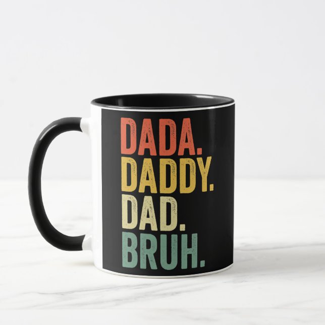 Father's Day Dada Daddy Dad Bruh  Mug (Left)