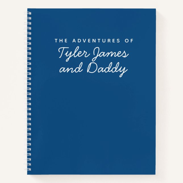 Father's Day Daddy and Son Keepsake Journal (Front)