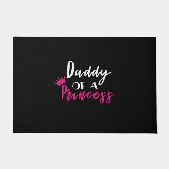 Father's Day Daddy Of A Princess Doormat (Front)