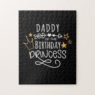 Father's Day Daddy Of The Birthday Princess Jigsaw Puzzle