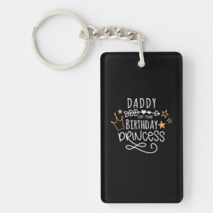 Father's Day Daddy Of The Birthday Princess Key Ring