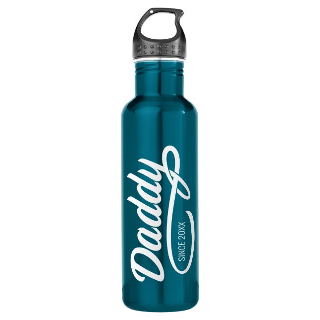 Father's Day - Daddy Since… 710 Ml Water Bottle (Front)