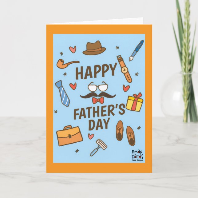 Father's Day - dad's belongings Card (Front)