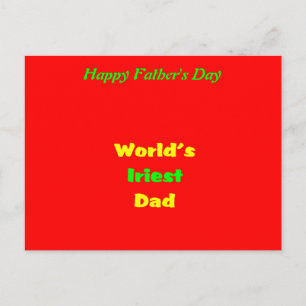 Father's day dedication postcard