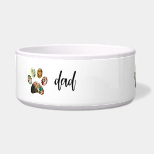 Fathers Day Dog Dad 5 Paw Print Photo Collage