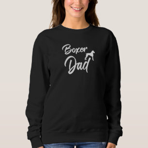 Father's Day Dog Dad Puppy Papa Boxer Dad Sweatshirt