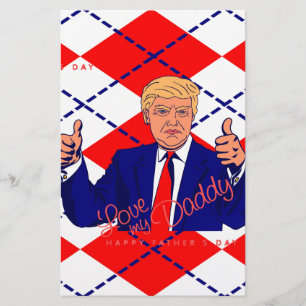 fathers day donald trump stationery