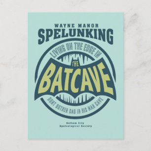 Father's Day   Don't Bother Dad In His Batcave Invitation Postcard