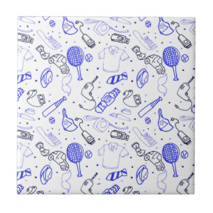 Fathers Day doodle Ceramic Tile