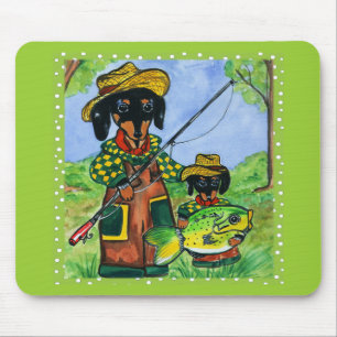 Fathers Day Doxies Mouse Pad