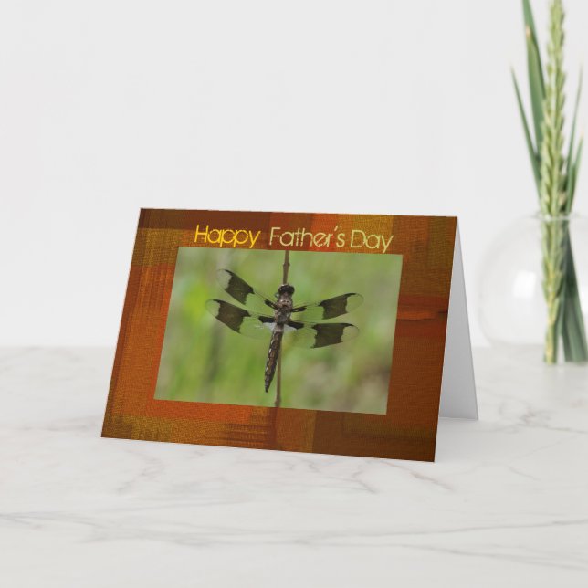 Father's Day Dragonfly Greeting Card (Front)