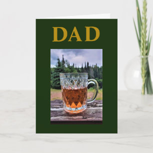 Father's Day Drink at the Cottage Forest Green Card