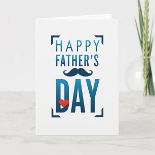 Fathers Day Emblem Navy Card