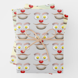 Father's Day English Breakfast Wrapping Paper Sheet