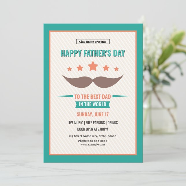 Father's Day Event Invitation Flyer (Standing Front)
