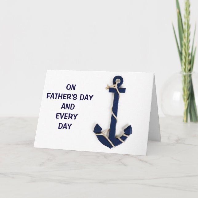 FATHER'S DAY / EVERY DAY U R OUR FAMILY'S ANCHOR CARD (Front)