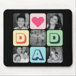 Father's Day Family Photo Grid Dad Picture Collage Mouse Pad<br><div class="desc">Personalised Father's Day gift for your dad to celebrate Father's Day. Whether it's for a new dad, stepdad, old and classic dad, or dad-to-be, the custom text function will get you covered. You can change the text to your desired wording and upload your own custom photo. Get something memorable and...</div>