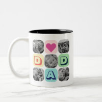 Father's Day Family Photo Grid Dad Picture Collage