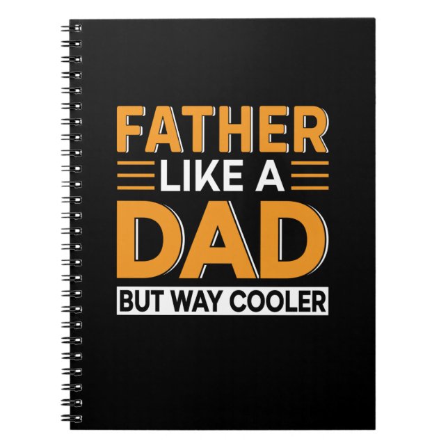 Father's Day Father Like A Dad Notebook (Front)