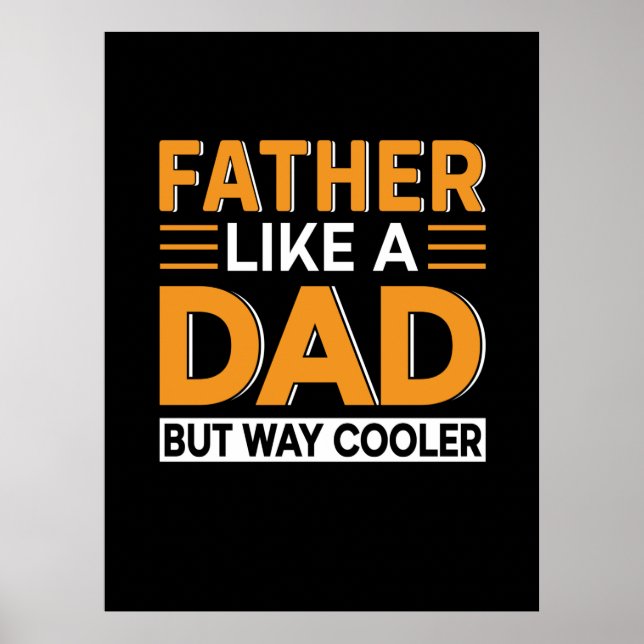 Father's Day Father Like A Dad Poster (Front)