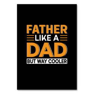 Father's Day Father Like A Dad Table Number