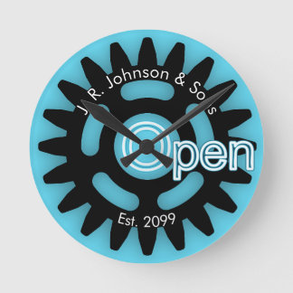 Father's Day Father & Sons Mechanics Open Est. Round Clock