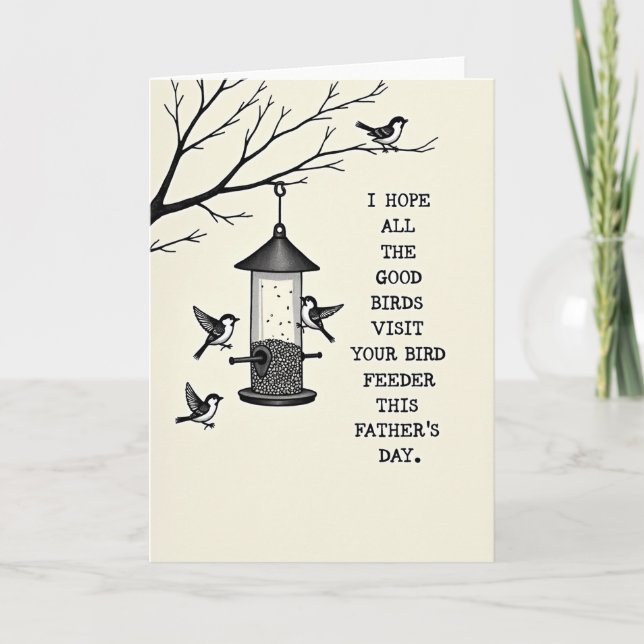 Fathers Day Feeder Art Card (Front)