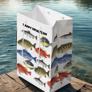 Father's Day Fish Medium Gift Bag