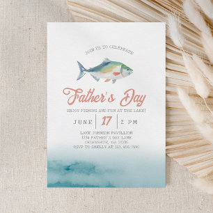 Father's Day Fishing at the Lake Invitation