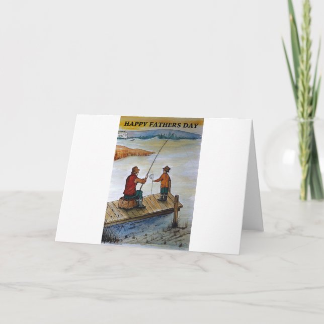 Fathers Day fishing card (Front)