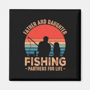 Fathers Day Fishing Dad Fathers Day From Daughter Magnet