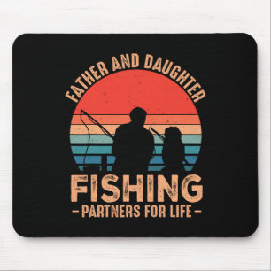 Fathers Day Fishing Dad Fathers Day From Daughter Mouse Pad