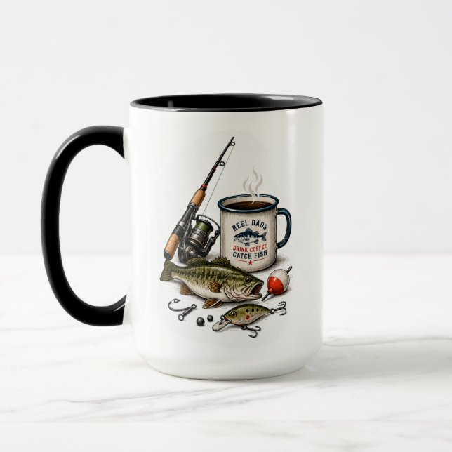 Father's Day/Fishing Dad Mug WRAP (Left)