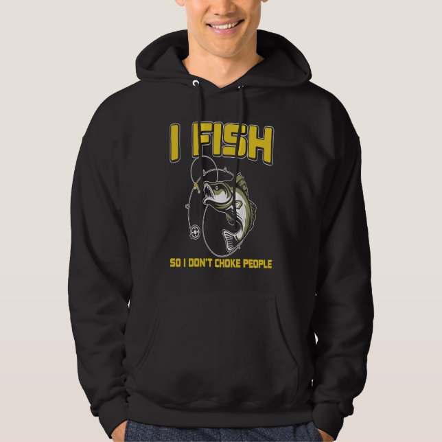 Father's Day Fishing Fisherman I Fish Rod  1 Hoodie (Front)
