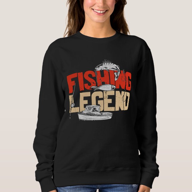 Father's Day Fishing Fisherman Rod Angler  2 Sweatshirt (Front)