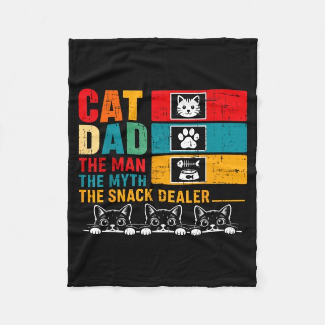 Fathers Day Fleece Blanket (Front)