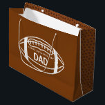 Father's Day Football Gift Bag<br><div class="desc">Celebrate Dad this Father's Day with this fun football personalised gift bag! Matching collection available!</div>