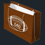 Father's Day Football Gift Bag<br><div class="desc">Celebrate Dad this Father's Day with this fun football personalised gift bag! Matching collection available!</div>