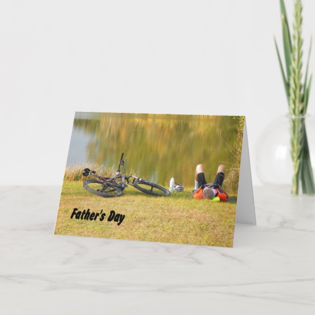 Father's Day for Bike Rider Card (Front)