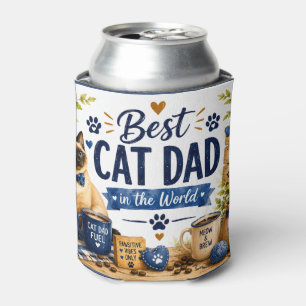 Father's Day for Cat Dad Cat Lovers Can Cooler