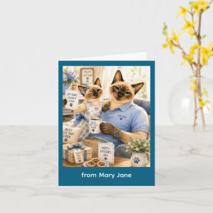Father's Day for Cat Dad Cat Lovers Card