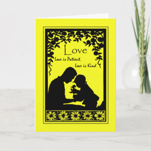 Father's Day for Dad, Love is Patient, Silhouette Card