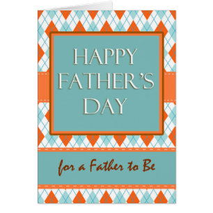 Father's Day for Father to Be, Argyle Design