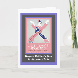 Father's Day, for Father-to-be, Clown Card