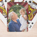Father's Day for Grandfather Photo Playing Cards<br><div class="desc">Make your father's day gifting for grandpa easy with our Custom Deck of Cards, a heartfelt tribute to cherished memories. Personalise this deck with your favourite photo of your granddad, creating a timeless keepsake. The design features a classic masculine holiday plaid background, adding a touch of sophistication. Embrace the opportunity...</div>