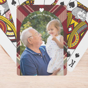Father's Day for Grandfather Photo Playing Cards