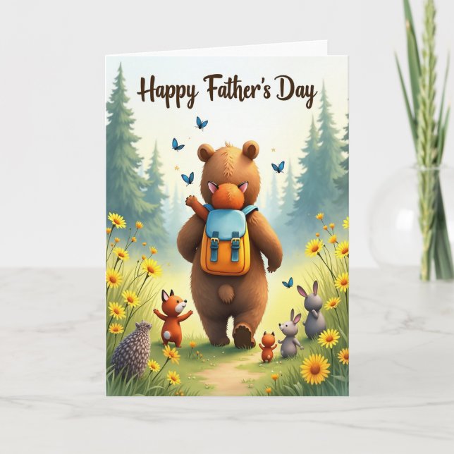 Fathers Day Forest Friends Card (Front)