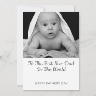 Fathers Day From New Baby Photo Holiday Card
