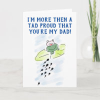 Father's Day from Son Daughter Tadpole Frog Cute