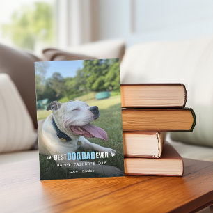 Father's Day From Your Dog Photo Flat Holiday Card